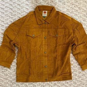 Beaded Fringe Corduroy Jacket